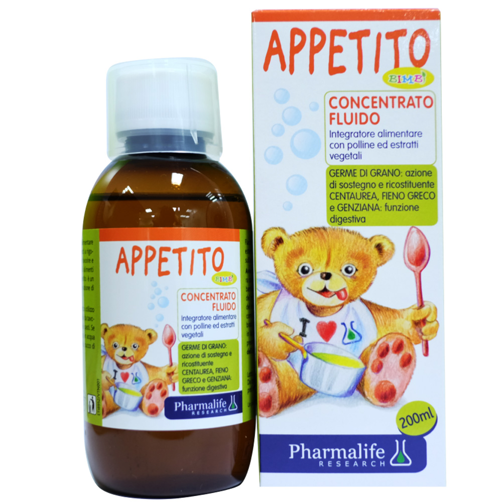 APPETITO bimbi - Siro ăn ngon 3 tác động từ thảo dược chuẩn hóa châu Âu